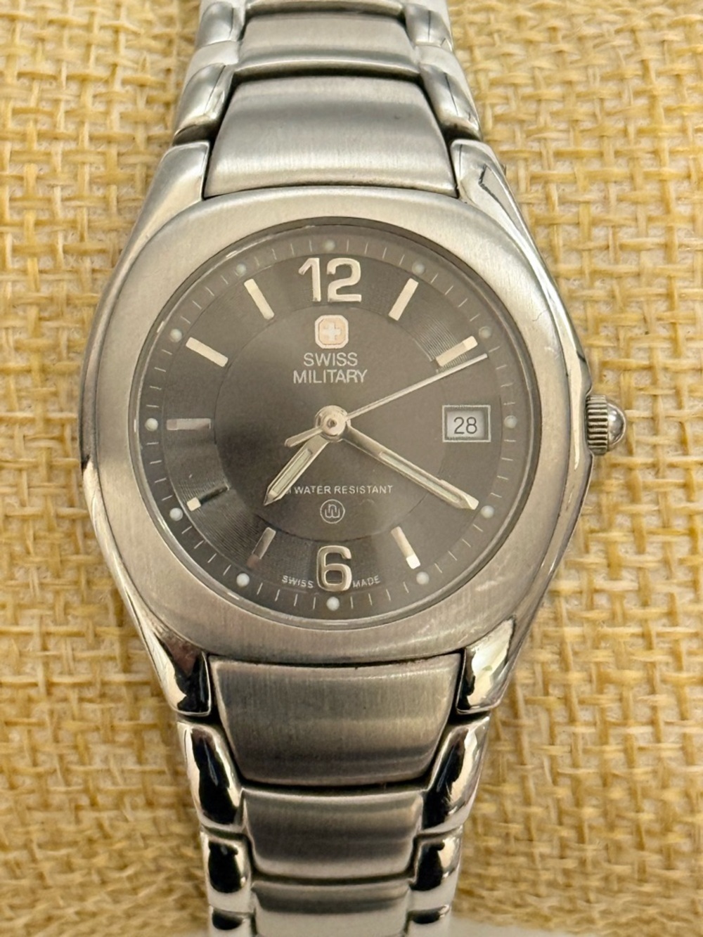 Swiss military Swiss movement Stainless Steel Watch 6-782 sapphire crystal